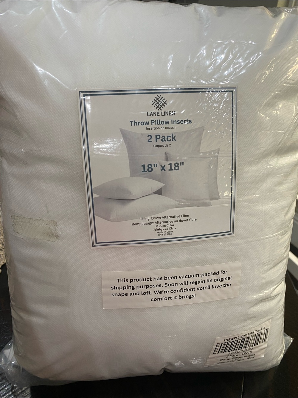 18 X 18 Pillow Inserts